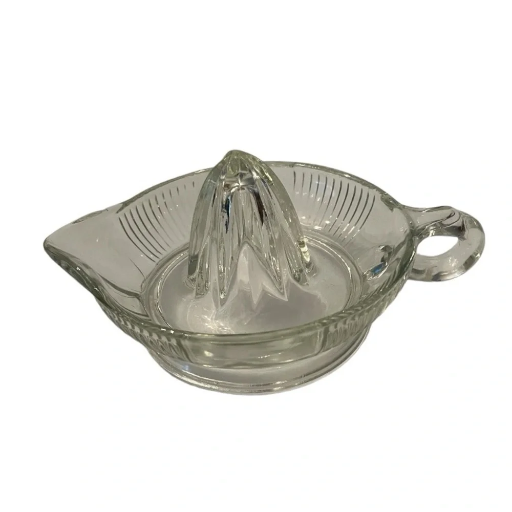 Vintage Glass Juicer with Handle & Pouring Spout